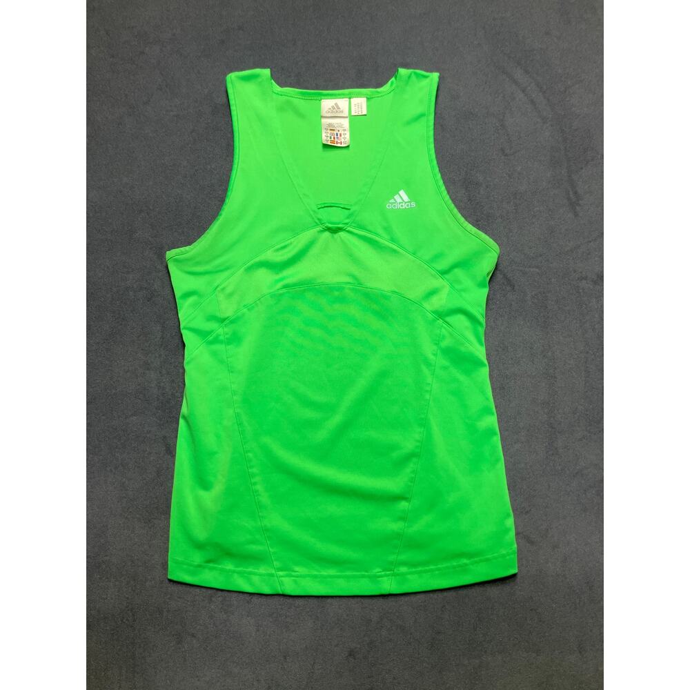 Adidas Women’s Size Medium Athletic Tank Top — Bright Kelly Green Color